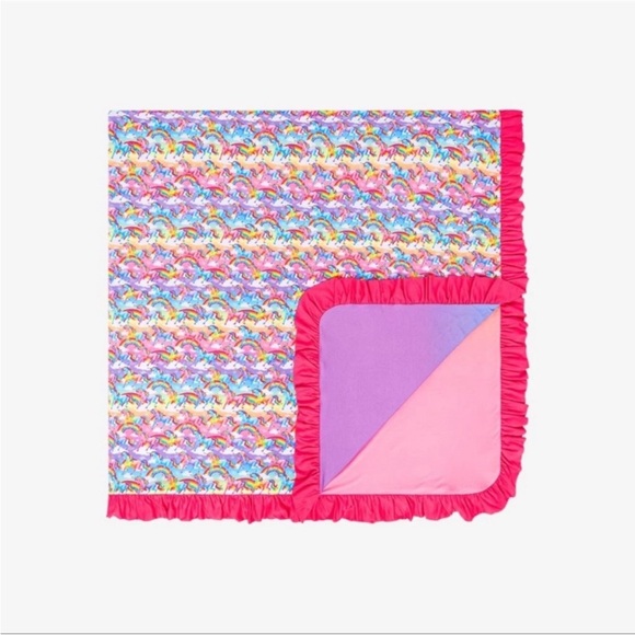 NIP Posh Peanut Lisa Frank® Markie Magic™ & Rainbow Ombre Luxe Ruffled Patoo - Picture 4 of 8